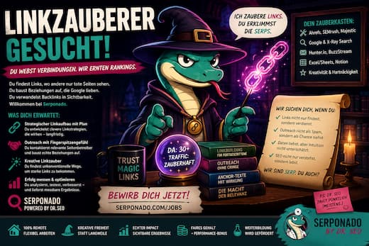 Linkzauberer in SERPonado gesucht - Job