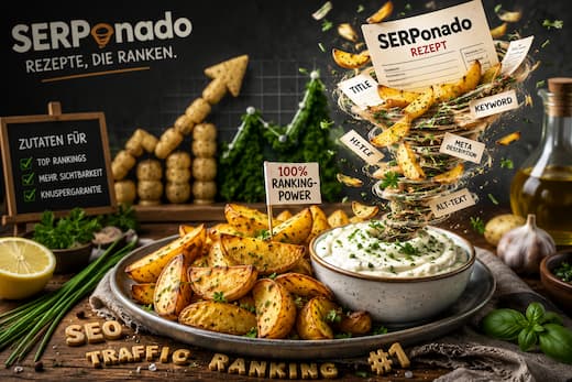 SERPonado Keyword-Kartoffeln mit Ranking-Kräuterquark