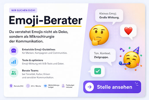 SERPonado sucht einen neuen Emoji-Berater