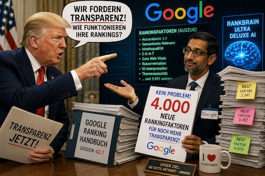 Trump kritisiert Google - ein Beitrag vom SERPonado